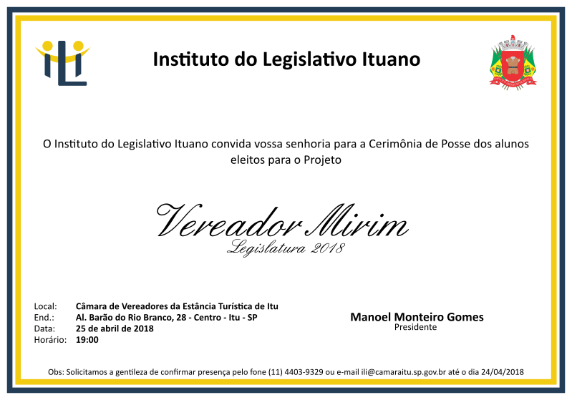 2018419_2018-04-25 - ILI - Posse Vereador Mirim 2018 - Geral